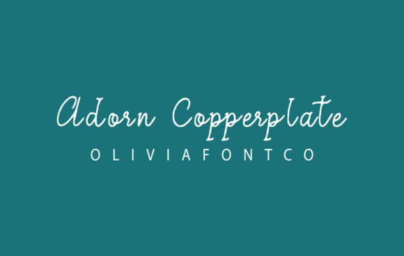 Adorn Copperplate: A Font That Breathes Life Into Your Creations