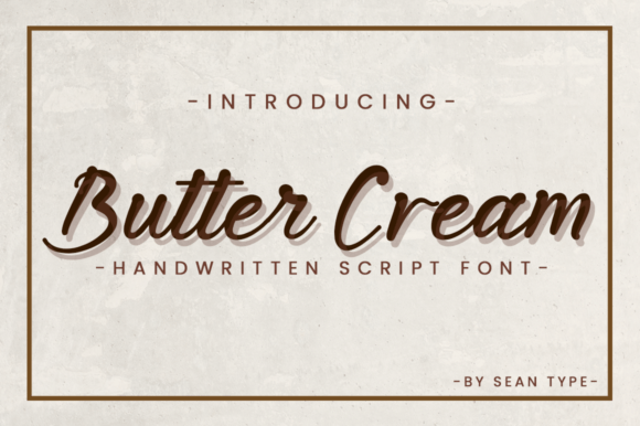 Butter Cream: A Font That Elevates Your Brand