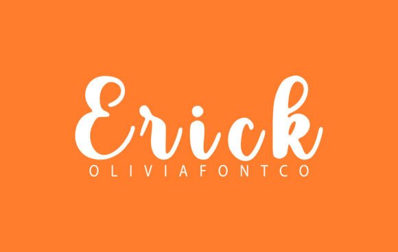Erick Font: A Romantic Script for Crafters and Product Creators