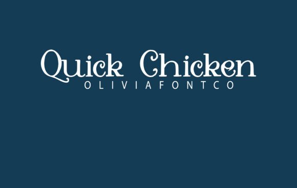 Quick Chicken Font: A Romantic Handwritten Script for Crafters and Designers
