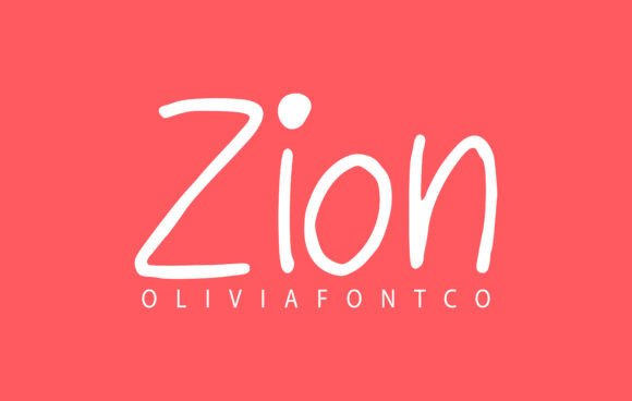 Zion Font for Handmade Creators